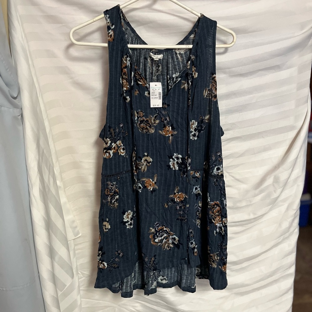 Pleated Relaxed Tank Top
